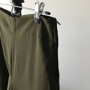 Forever 21 Olive High Waist Wide Leg Pant